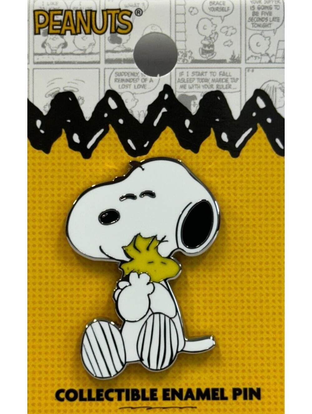 Peanuts Snoopy & Woodstock Hug Enamel Pin